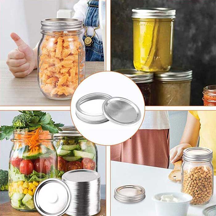 Home canning with glass mason jars