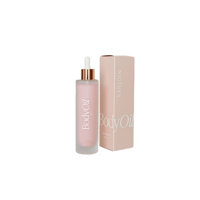 Luxury Empty Glass 50ml Body Oil Pump Bottle 100ml Hair Oil Bottle Packaging Frosted Dropper Bottle With Box for Skincare
