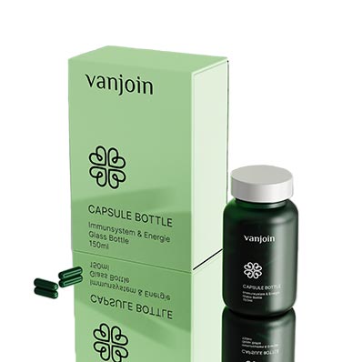 Custom Green Pill Bottle, 150ml Empty Clear glass Pill Bottles Medicine Bottle Empty Reagent Bottle Chemical Containers with Caps for Liquid Solid Powder