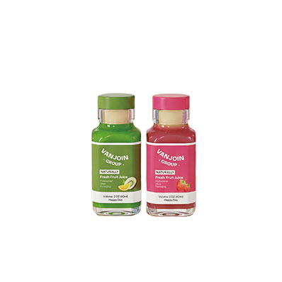 Leak-Proof Reusable Small Clear Square Glass Bottles with lids - 60ml Mini Travel Wellness Shot Glass Bottles for Ginger Shots, Juice, Whiskey, Samples