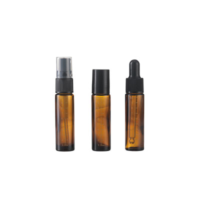 Amber Glass Dropping Bottles Mini Empty Dropper Vials, Clear, 10ml | Sample Containers with Black Cap for Essential Oil Perfumes Cosmetics Aromatherapy, Storage Jars for DIY Travel Refills