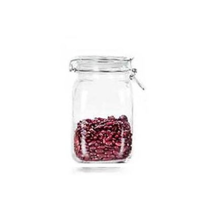 Glass Food Storage Jars with Airtight Clamp Lids, 1000ml 1500ml