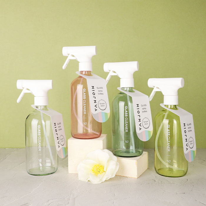 Luxury Custom 500ml 300ml 250ml Empty Black Glass Room Air Freshener Spray Bottle With 24/410 28/410 PP Mini Trigger Sprayer