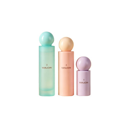 Wholesale High-end Round Cosmetic Glass Bottle Set 30g Facial Cream in Separate Bottles 120ml Glass Essence Lotion Bottle