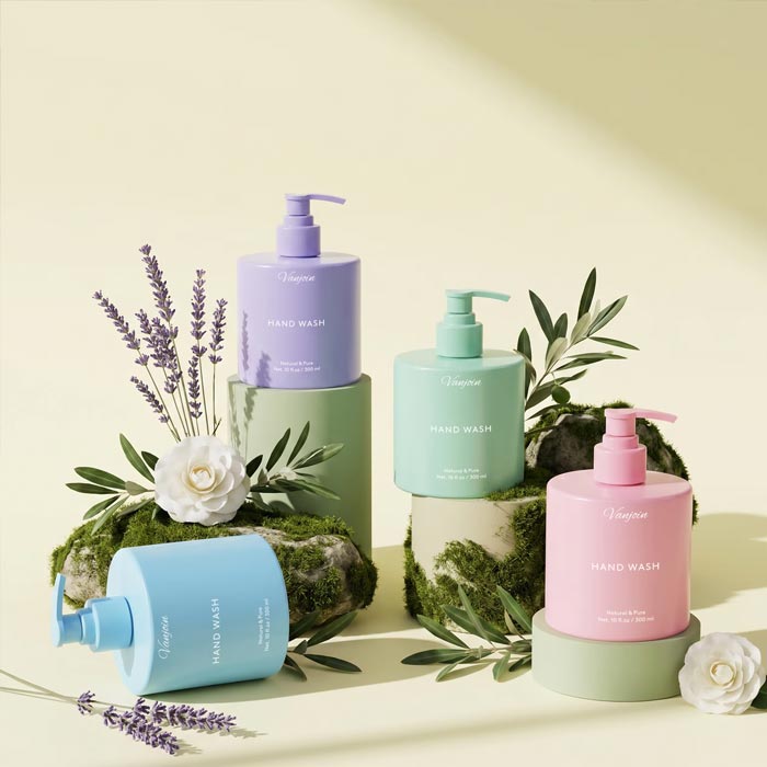 Clear Glass Soap Dispenser with Pump, Refillable Liquid Hand soap Dispenser for Bathroom, Premium Kitchen Soap Dispenser