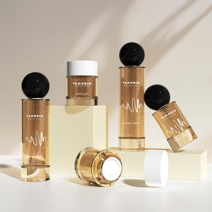 Luxury Heavy Base matte Glass Lotion Pump Bottles Refillable Cosmetic Containers for Creams Serums Essential Oils Travel Toiletry Storage with Ball Lid and Box Set
