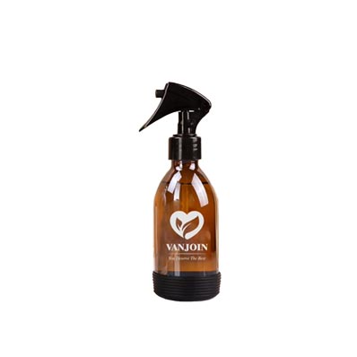 Glass Spray Bottles with Silicone Sleeve, 200ml/500ml Empty Refillable Containers with Adjustable Spray Nozzles for Cleaning, Hair, Plants, essential oils