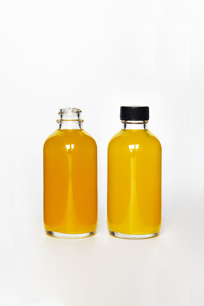 240ml Clear Boston Round Glass Bottle For Coffee