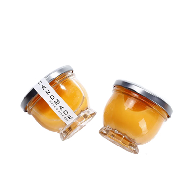 50ml 75ml 150ml mini pudding butter yogurt caviar jars bird nest glass bottle storage jar with tinplate screw lid