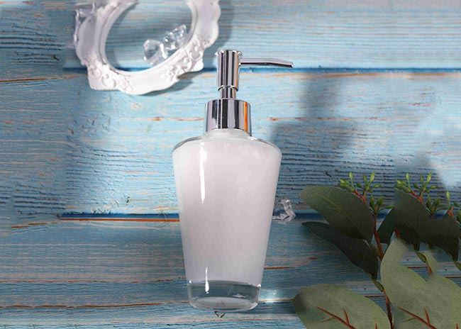 Custom logo 200ml refillable foaming glass hand soap bottles with pump 